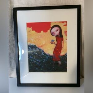 Framed Art Print ‘Sophie’s tears’ by Z